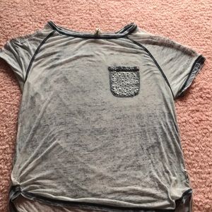 Seven7 blue washed out T-shirt